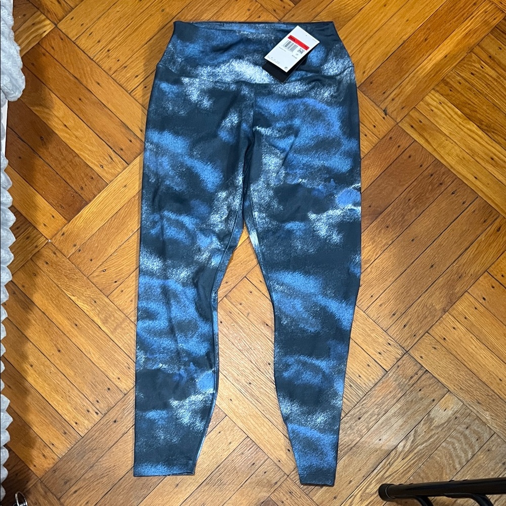 Nike Blue and Black Leggings